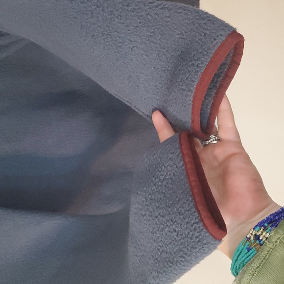 L.L Bean Katahdin Fleece Pullover 1/4 Zip Jacket Size Med Tall Gunmetal Grey Men - Picture 6 of 13